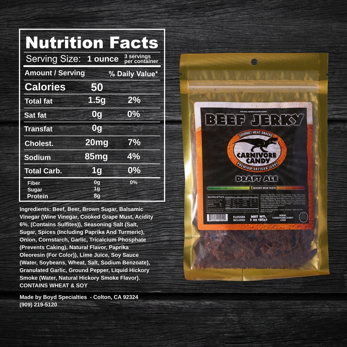Draft Ale Brisket Beef Jerky
