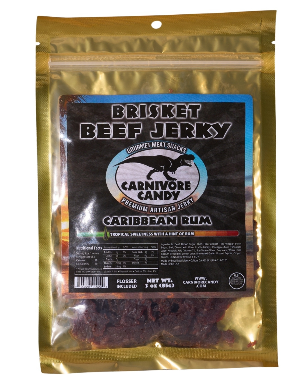 Caribbean Rum Brisket Beef Jerky