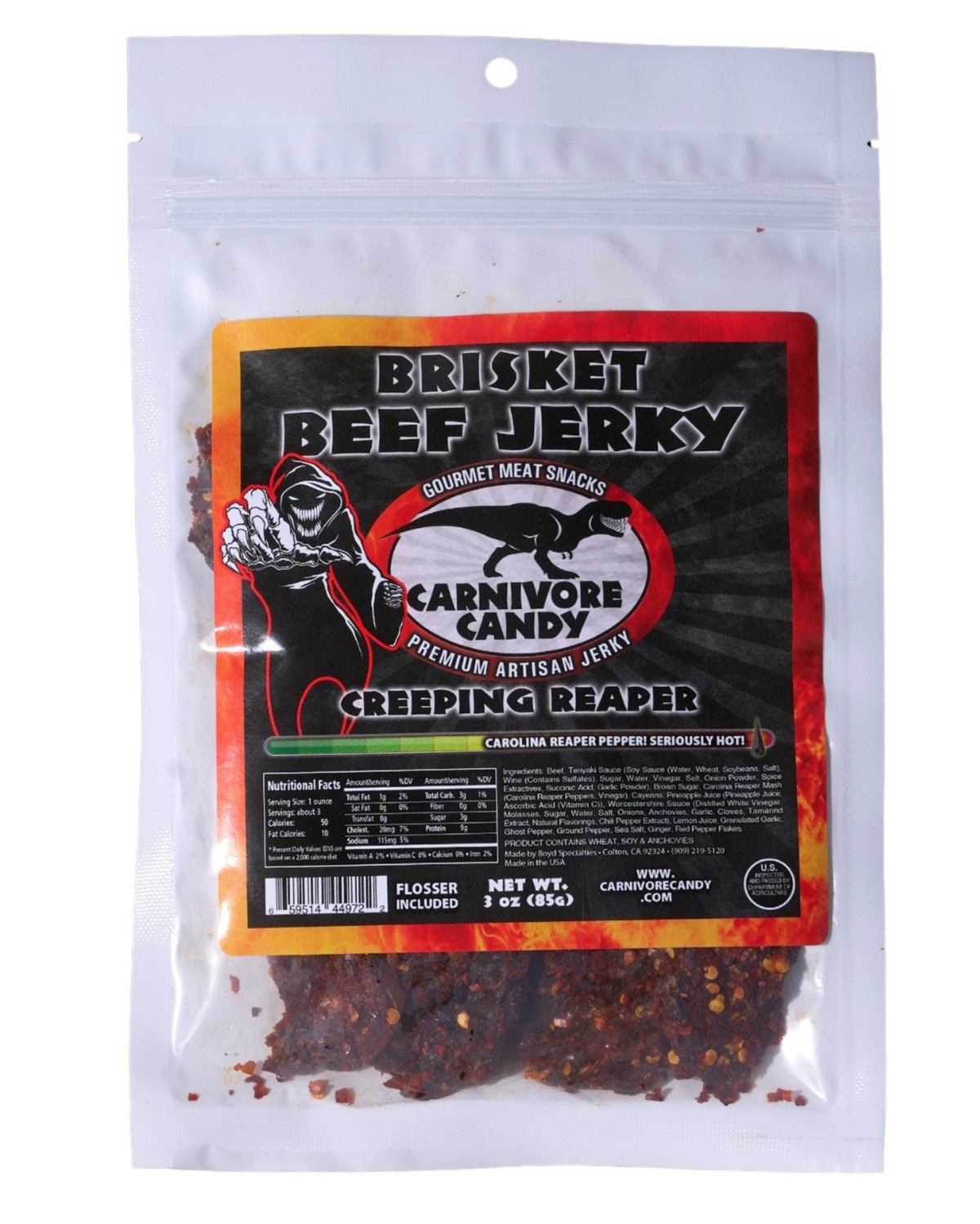 Creeping Reaper Brisket Beef Jerky