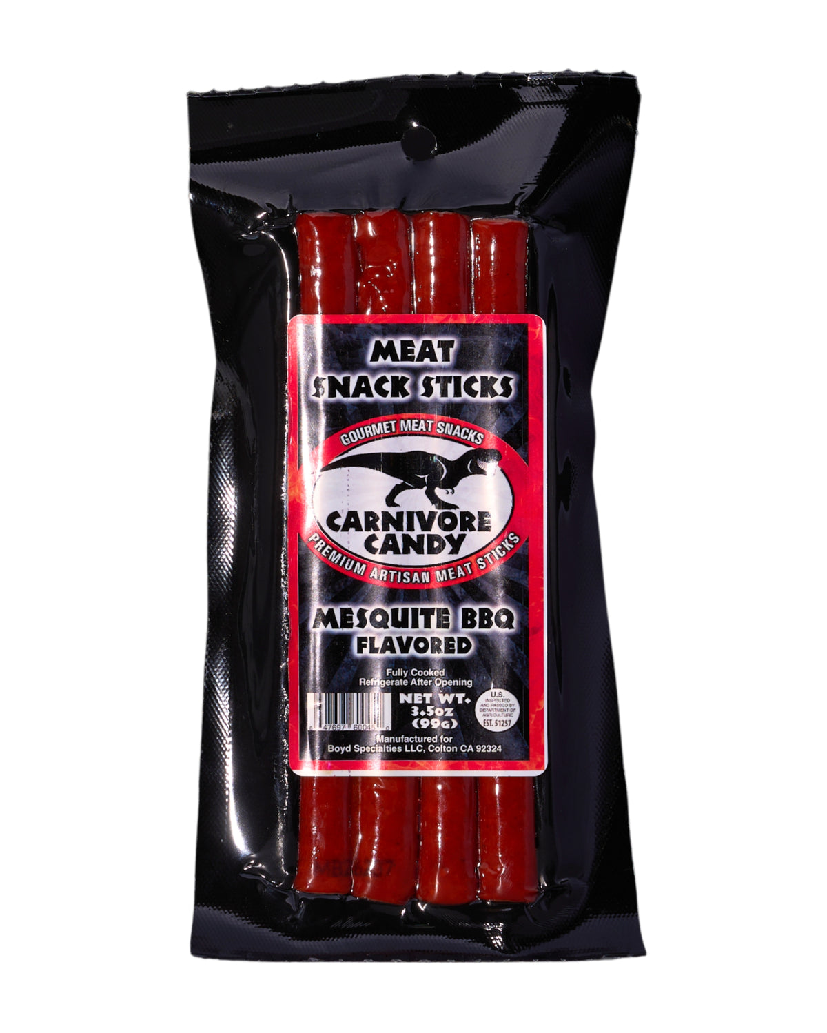 Mesquite BBQ Flavored Meat Sticks -3.5oz