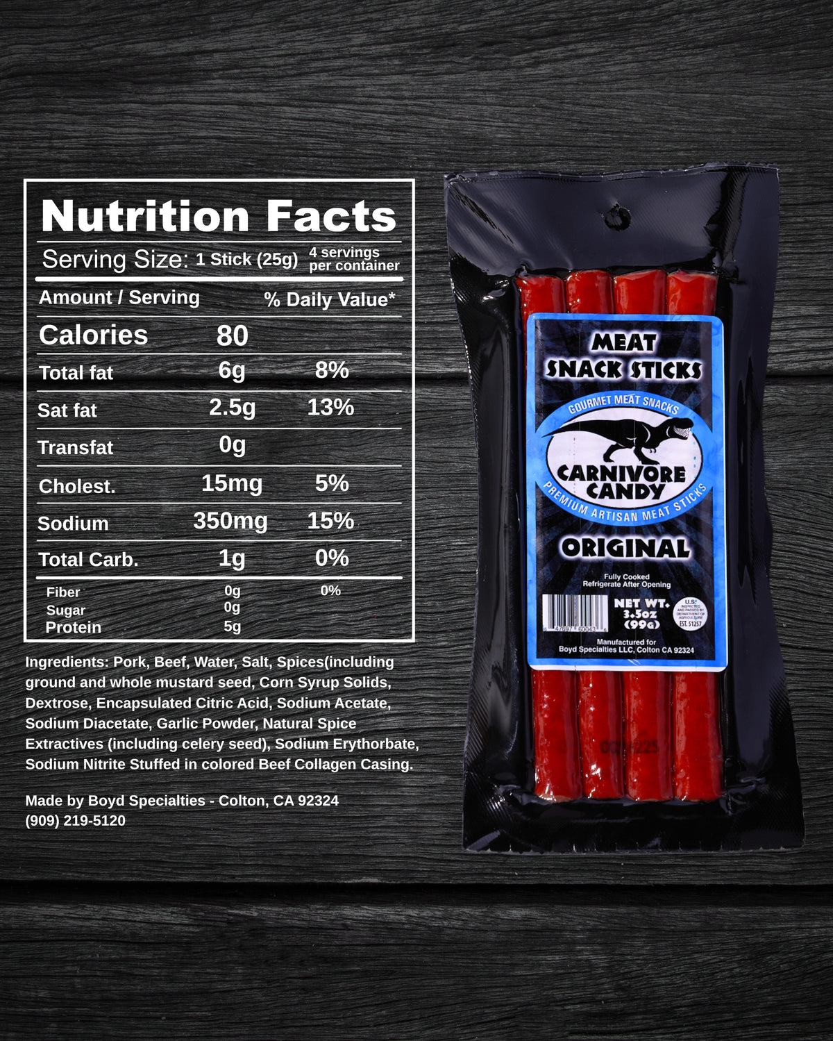 Original Meat Sticks -3.5oz