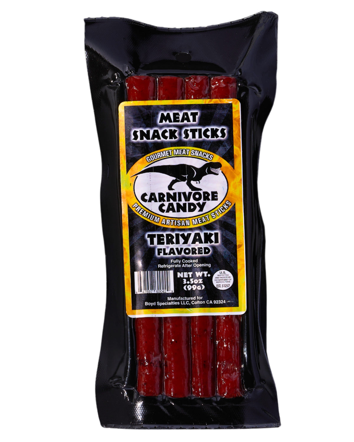 Teriyaki Flavored Meat Sticks -3.5oz