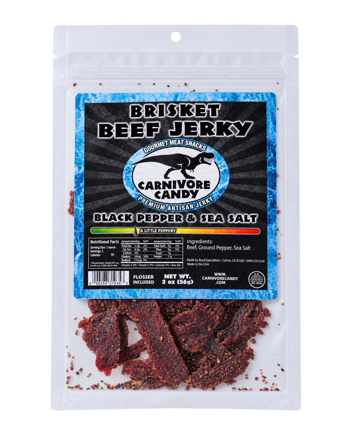 Sea Salt and Pepper Brisket Beef Jerky